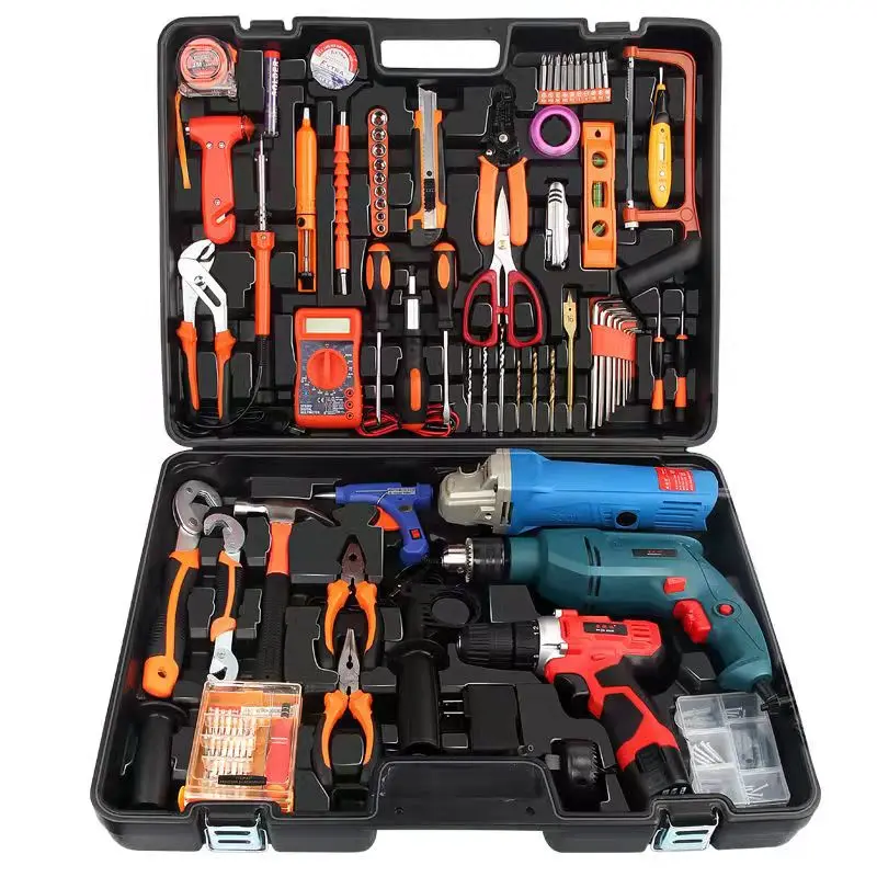 Professional  orange combination various power tool sets  Complete accessories tool set Hand Socket Tool Set