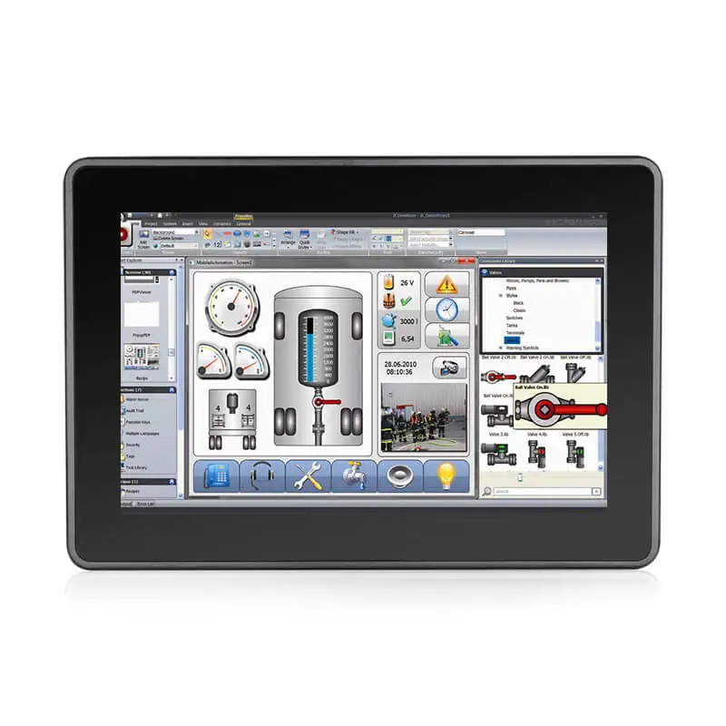 10.1 Inch Rugged Touch Screen Panel Display 7mm bezel waterproof shockproof lcd industrial monitor For Heavy Duty Applications