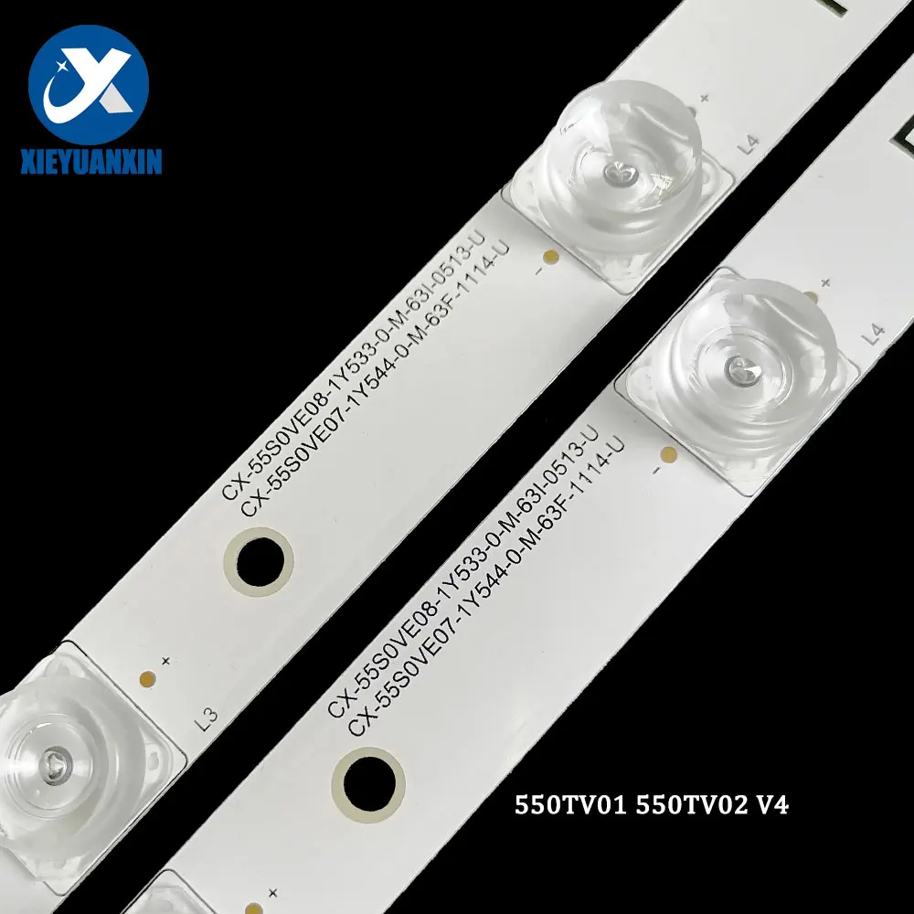 LED-Телевизор подсветка для цифрового фотоаппарата Panasonic 55 дюймов 550TV01 550TV02 V4 световая полоса ТВ адвокатского сословия СИД полосы TX-55Ds500E TX-55Ds503E