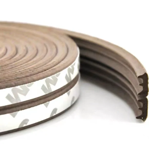 Self-Adhesive Backing Seals Large Gap Rubber Weather Stripping Seal Strip for Doors/Windows