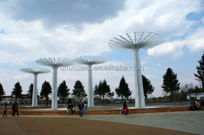 Creative umbrella lamp 3d led outdoor IP65 Newest design top quality motif mushroom light landscape  garden sculpture decoration