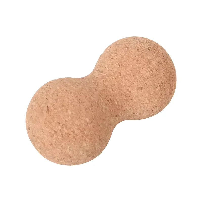 Cork massage roller ball cork rubber foot massage ball cork massage peanut ball