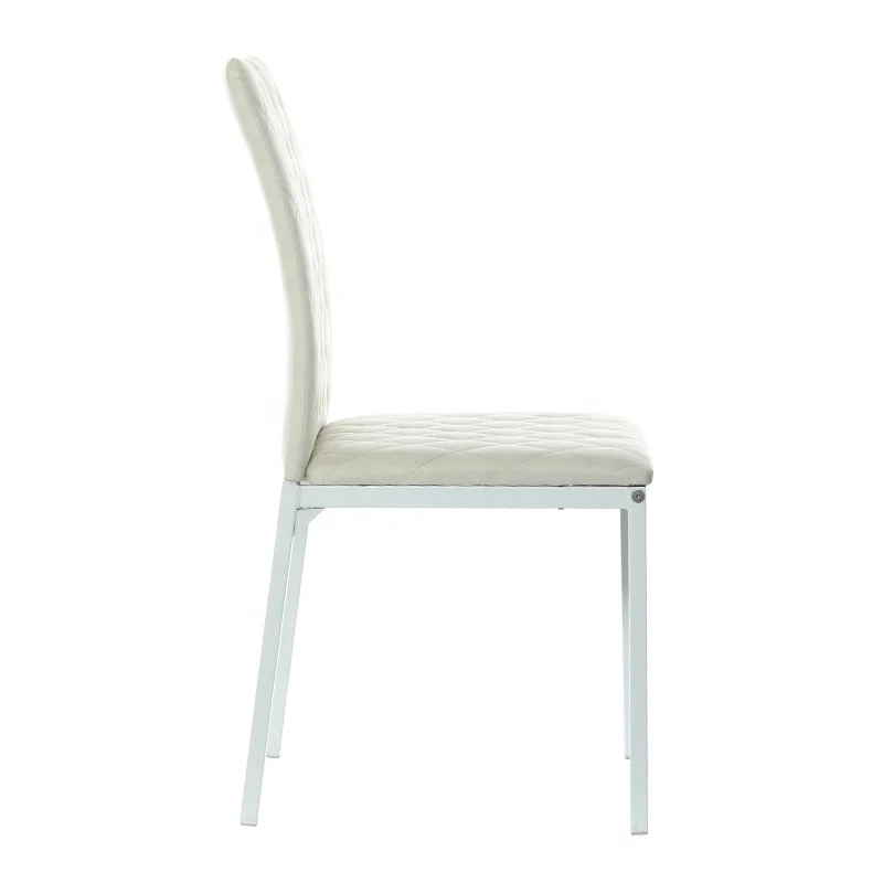 Contemporary PU Leather Dining Room Chair Free Sample Cheap  Wholesale Modern metal Dining Chair Price for Sale