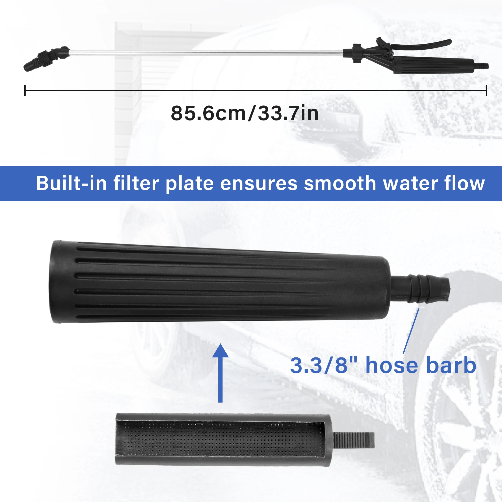 Agricultural Knapsack Power nozzle water spray gun Home Gardening Sprayer Inner Wire And Outer Wire Lance