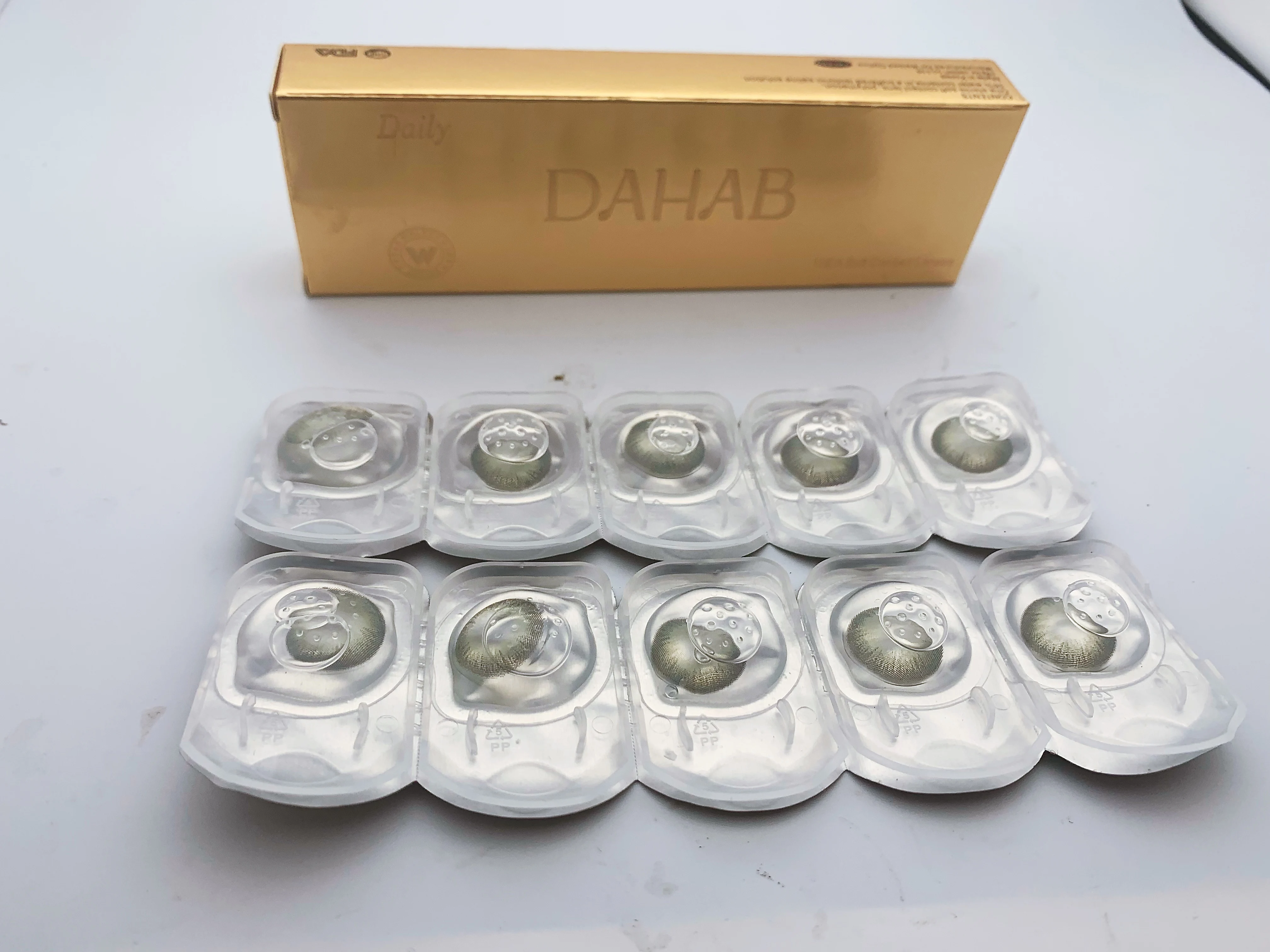 
Daily colored contact lenses good price Prescription CARAMEL#21koran material 10 pc inside 