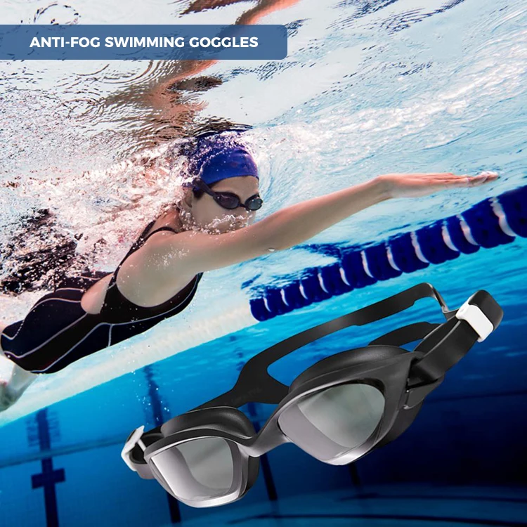 Swimming Goggles Comfortable to Wear High Clarity Waterproof Ergonomic Design Professional Adult Swim Glasses