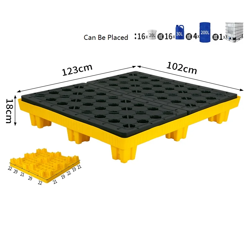 Chemical Liquid Collecting Containment Double ibc Spill containment pallet products