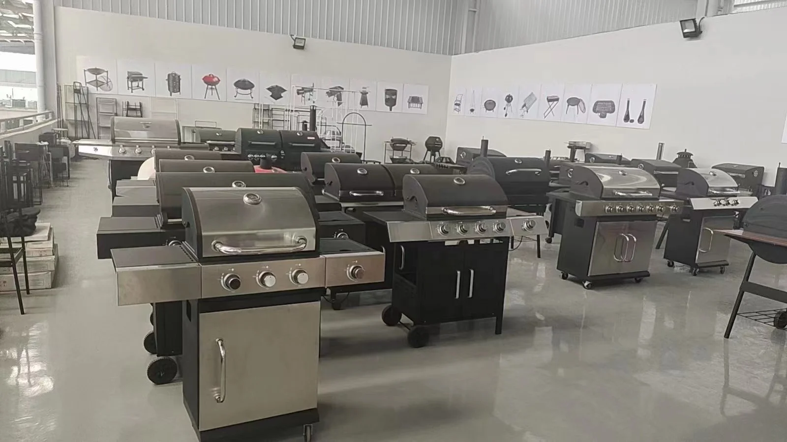 Multiple Function Outdoor Stainless Steel Gas Barbecue Grill with Side Burning