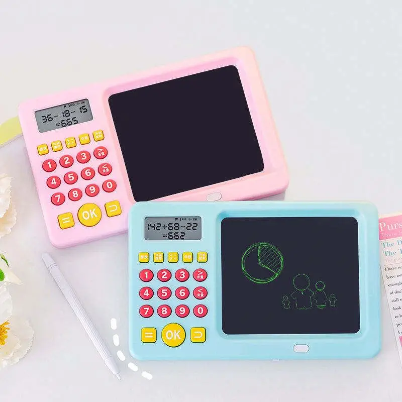 Customizable Intelligent Oral Arithmetic Math Learning Machine USB Power Battery Style Charging LCD Writing Tablet Plastic