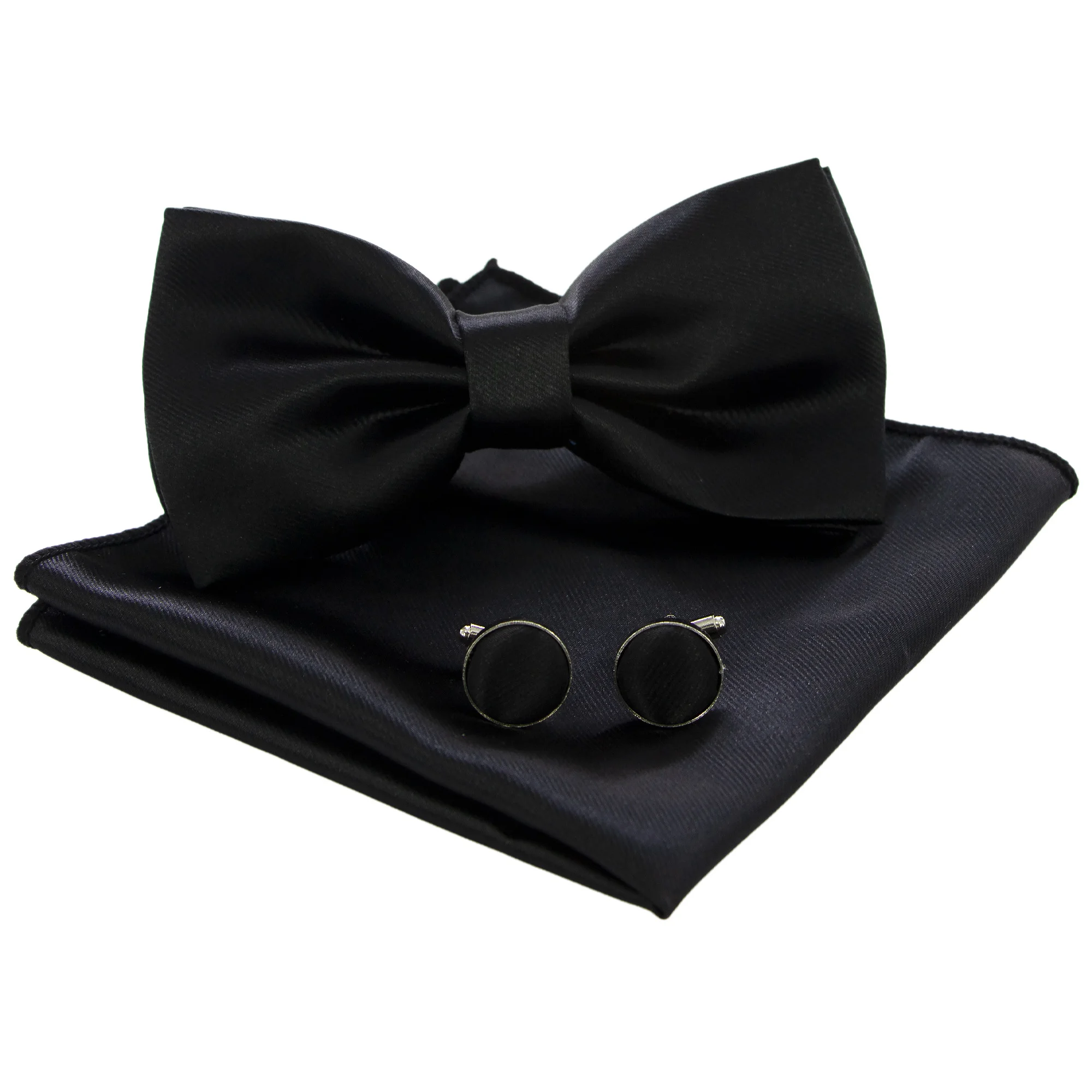 Best selling classic elegance three fold modern novel design cheap collar bow tie ties green