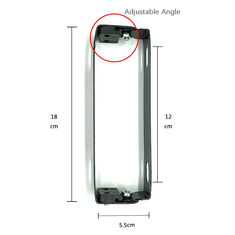 Modified Accessories Parts Motorcycle Pitbike Adjustable Aluminum Alloy License Holder Number Plate Mount Bracket
