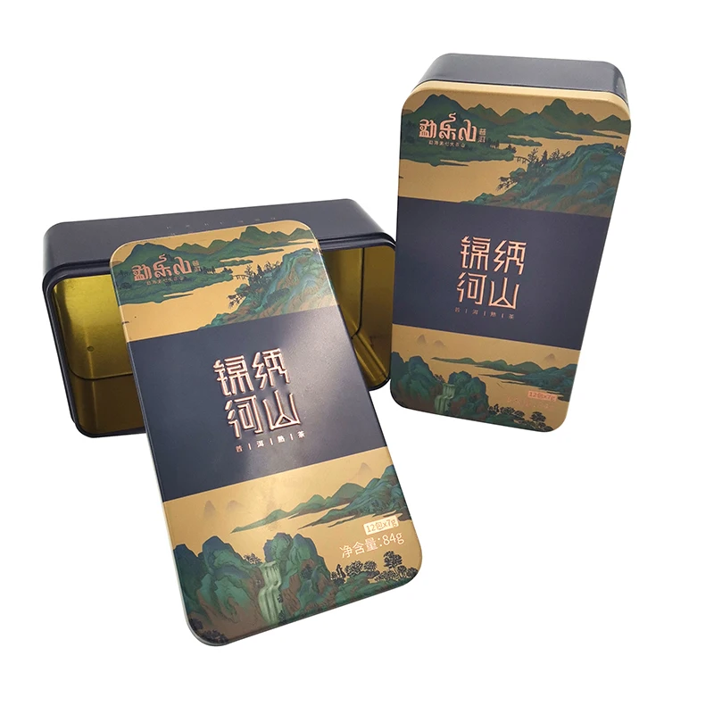 Attractive High Quality Customized Rectangular Tin Box Packaging Electrical Metal Box For Cards