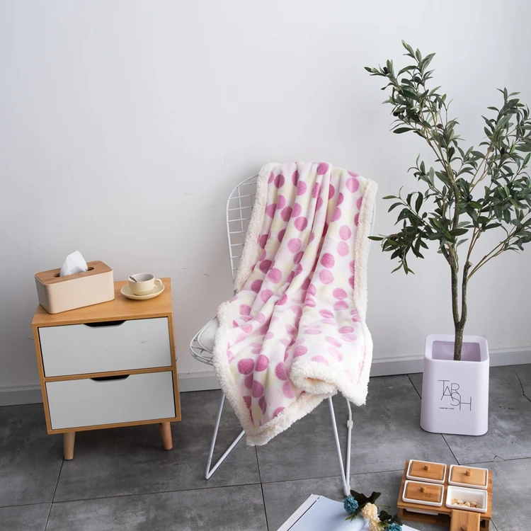 
The Dot Pattern Newborn Gift Monthly Baby Milestone Blanket Kids Swaddle Photo Blanket 