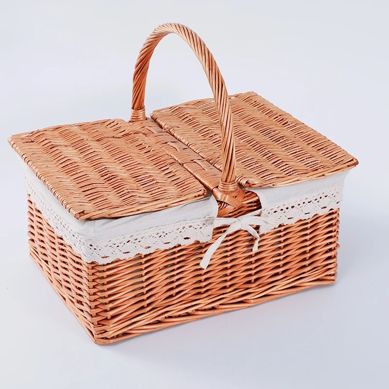 
Cheap Customized Design Wicker Picnic Basket For Outdoor Carrying  (60686507656)