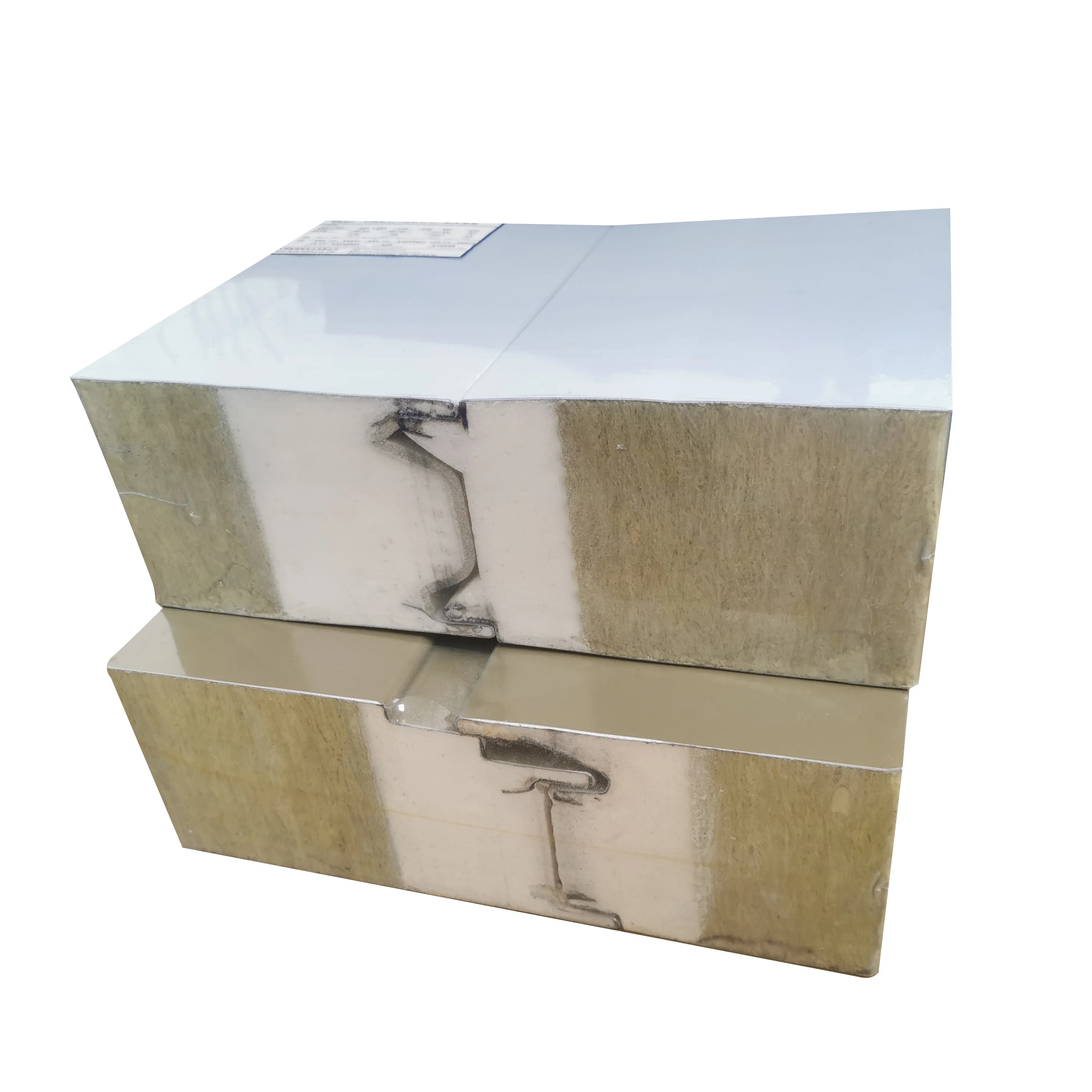 PNS PU полиуретановая Изолированная оцинкованная цветная стальная плита каменная вата кровельная сэндвич-панель