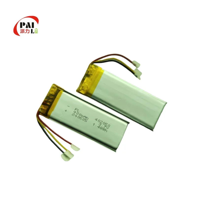 3.7v 402050 400mah Lithium Battery LCO NMC Anodes Toys Consumer Electronics Home Appliances portable devices led display custom