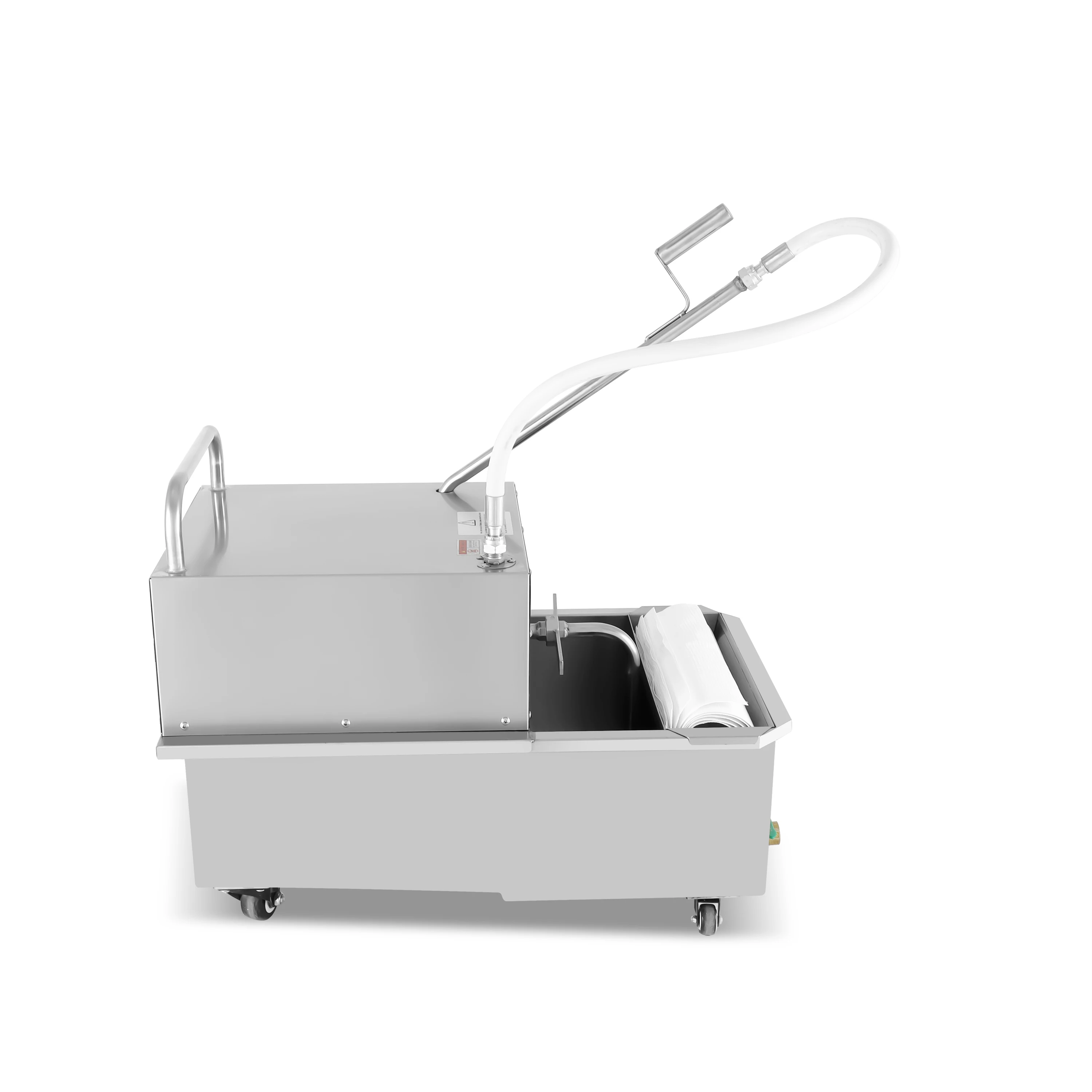 Deep fryer filter cart cooking oil filter machine