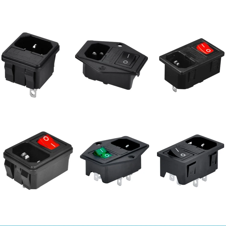 Wholesale High Quality LEC 320 C19 C20 Panel Mount 2 Pin Male LEC AC Socket Electric Switch Socket