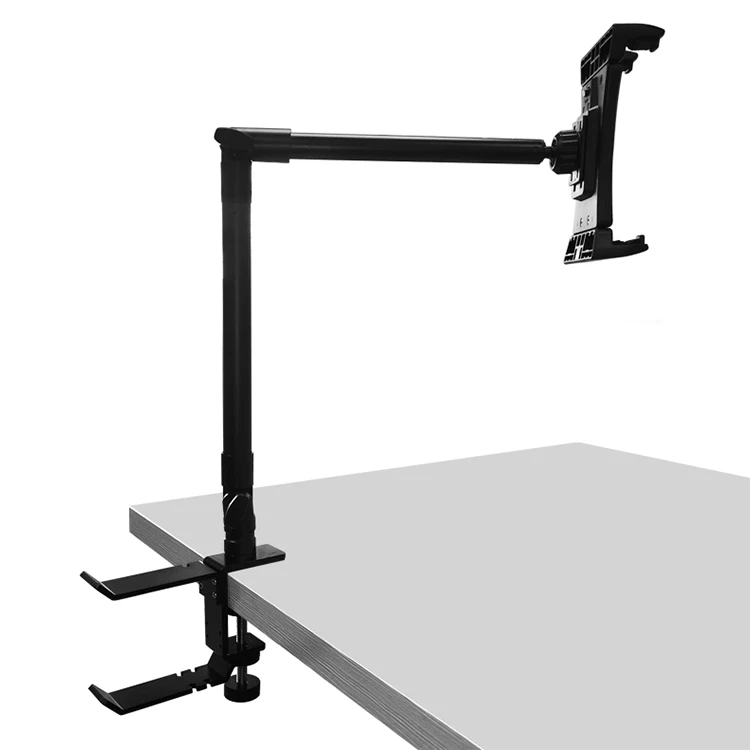 
Clamp metal multifunctional adjustable black desk mount for living room bedroom office 