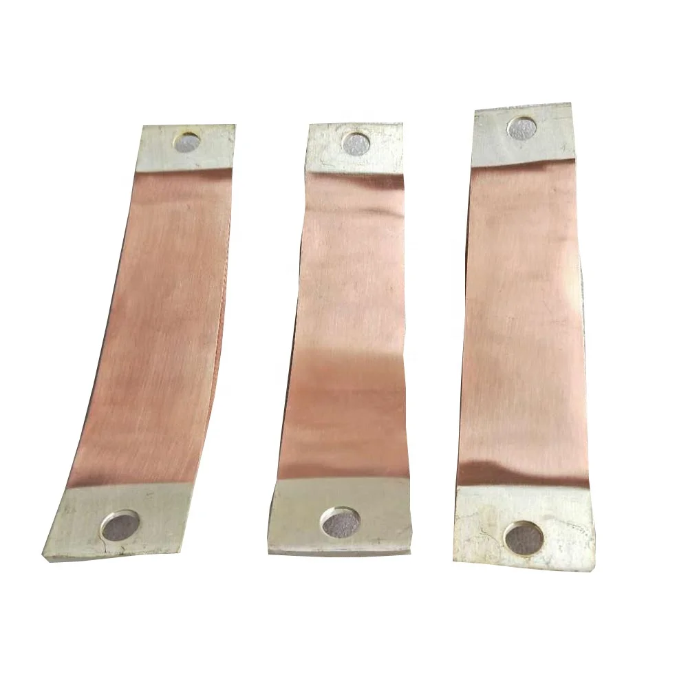 0.1mm flexible copper busbar customized copper foil bus bar