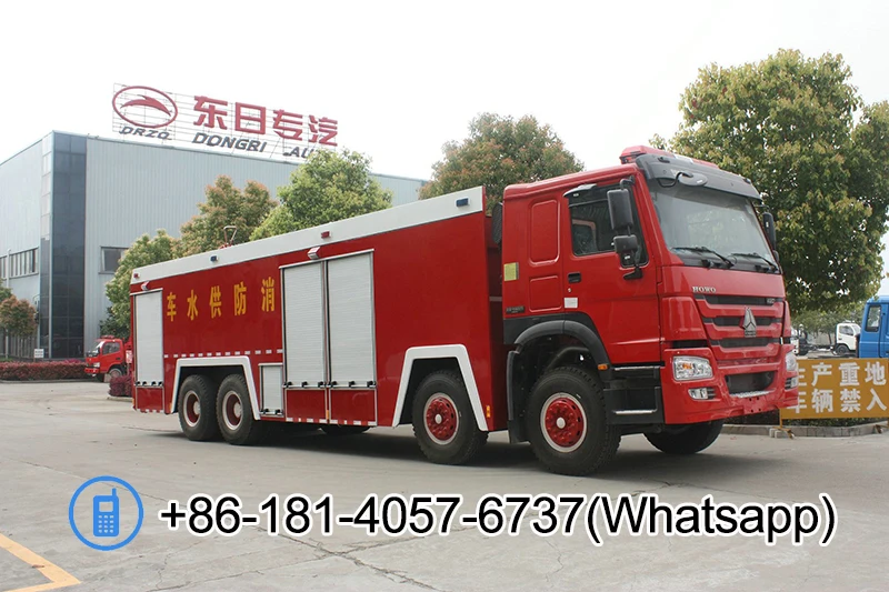 Good quality sinotruk howo 6x4 water foam high spraying fire truck 15000gallons