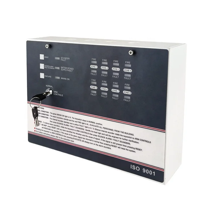 Good Quality Factory 1 zone Fire Control Panel 1 loop Conventional Smoke Alarm System with CE certification
