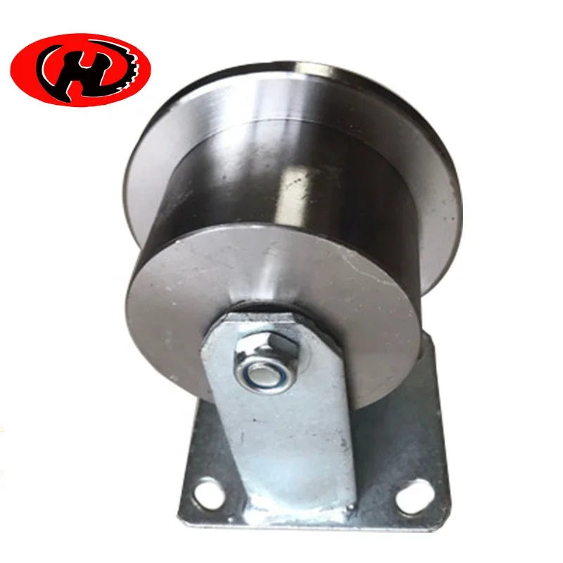 OEM heavy loading T-shape steel  track roller wheel  single flange track roller wheels