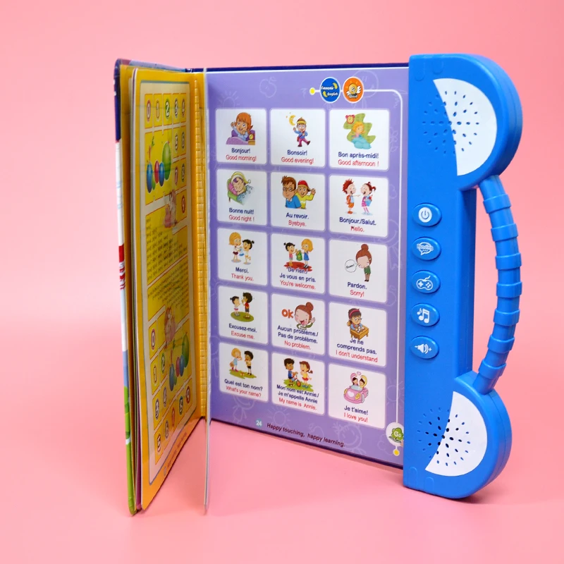 2023 Toddler Personalized  The First French English Learning E-Book Electronic Book To Learn Language
