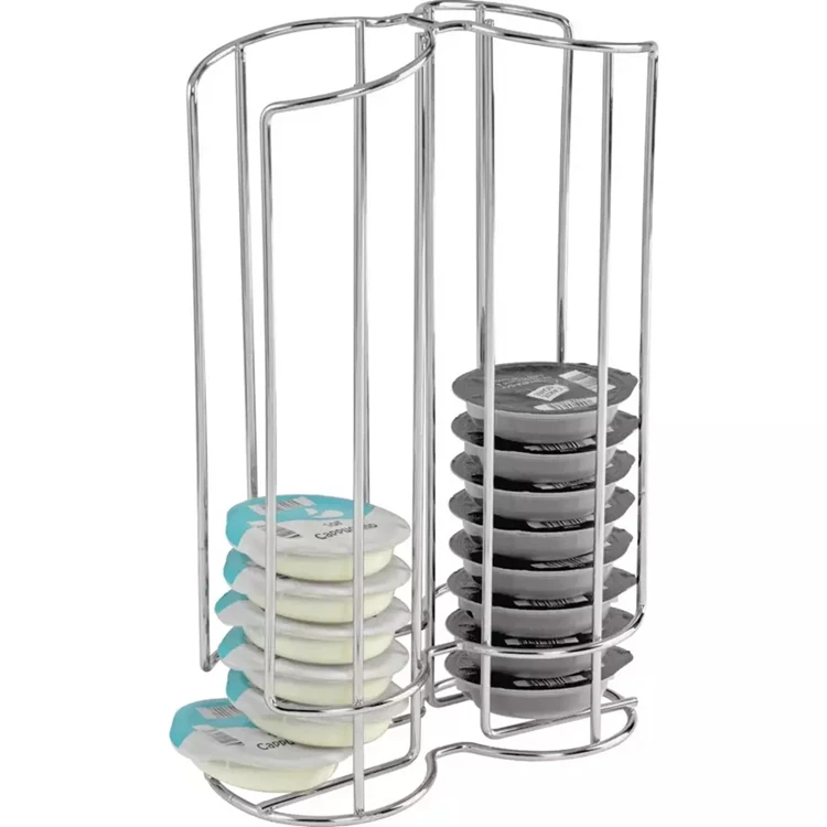 Display Rack For Tassimo 32 Coffee Pack Iron Chrome Plated Metal Wire Home Coffee Capsule Holder