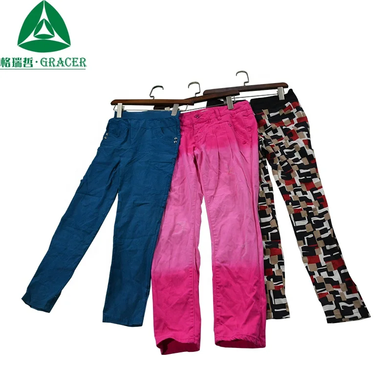 Thrift Clothes Branded Womens Sweat Pants Second Hand Clothes Europe Cheapest Summer Used Clothing