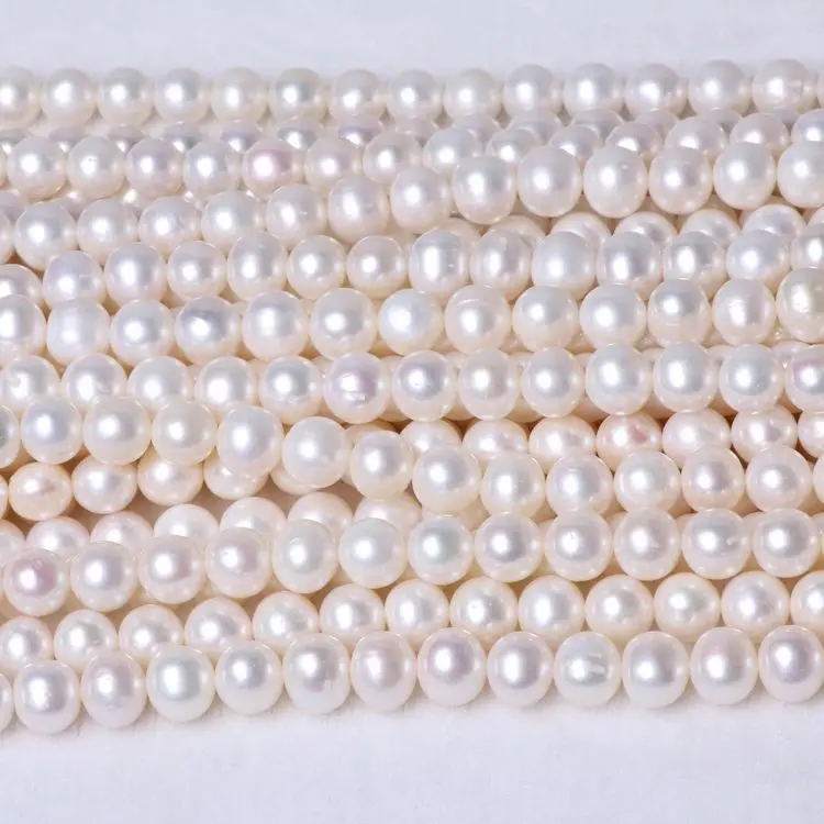 
Most Popular 8MM 9MM 10MM Fresh Water Pearls Light Dark White Pink Pearl Cultured Pearl For Jewelry Making 