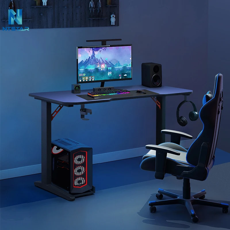 2G24 фиксированная высота ширина домашний Офисный Компьютерный игровой стол с подстаканником крючком для наушников геймеров
