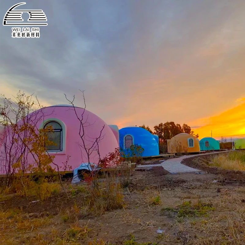 Modern Graphene Eps Deluxe foam Prefabricated Dome House Camping Tent with 2.2m Skylight