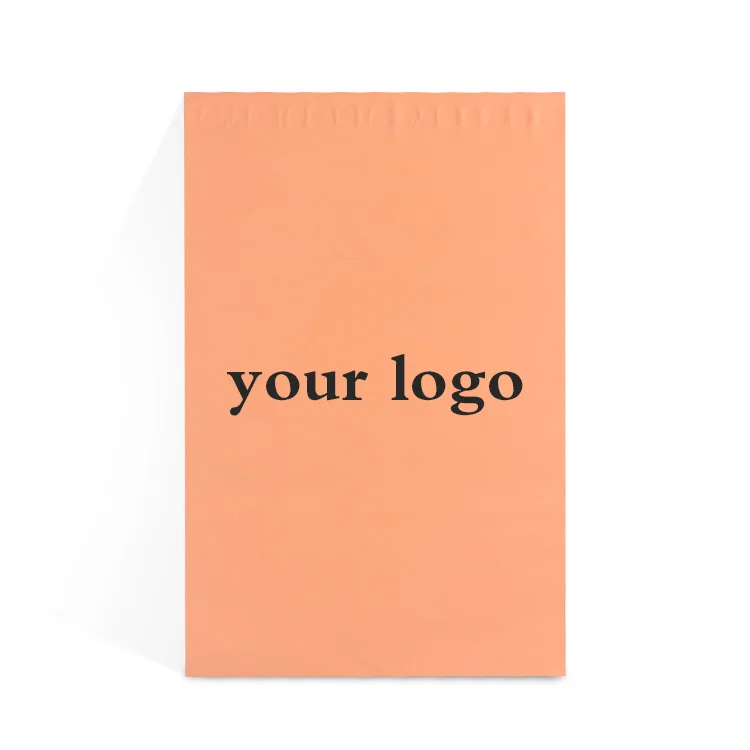 Custom Logo Recycled  Large Poly Mailers Mailing Bag Orange Postage Mailing Satchel