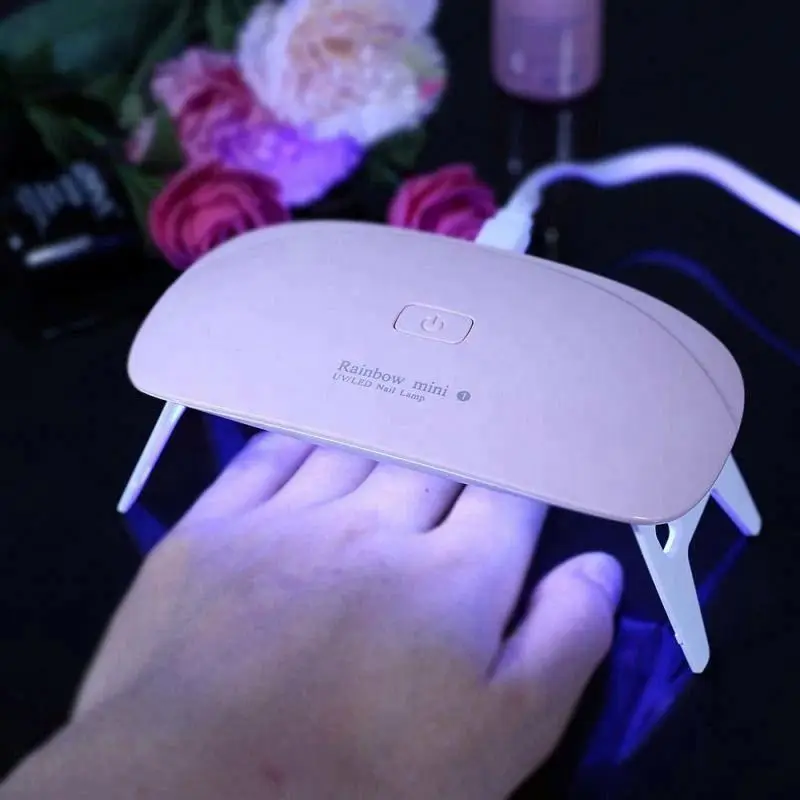 Wireless Nail Lamp Battery Dual UV Led 36W Double Hands Cordless 64W Mouse Mini Phototherapy Machine Dryers Light