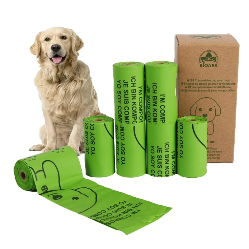 Cornstarch Plant Based Eco Friendly Doggy Poop Bag Biodegradable Dog Poo Bags