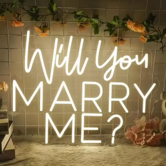 Made in China  neon sign  custom factory  will you marry me ?  neon sign