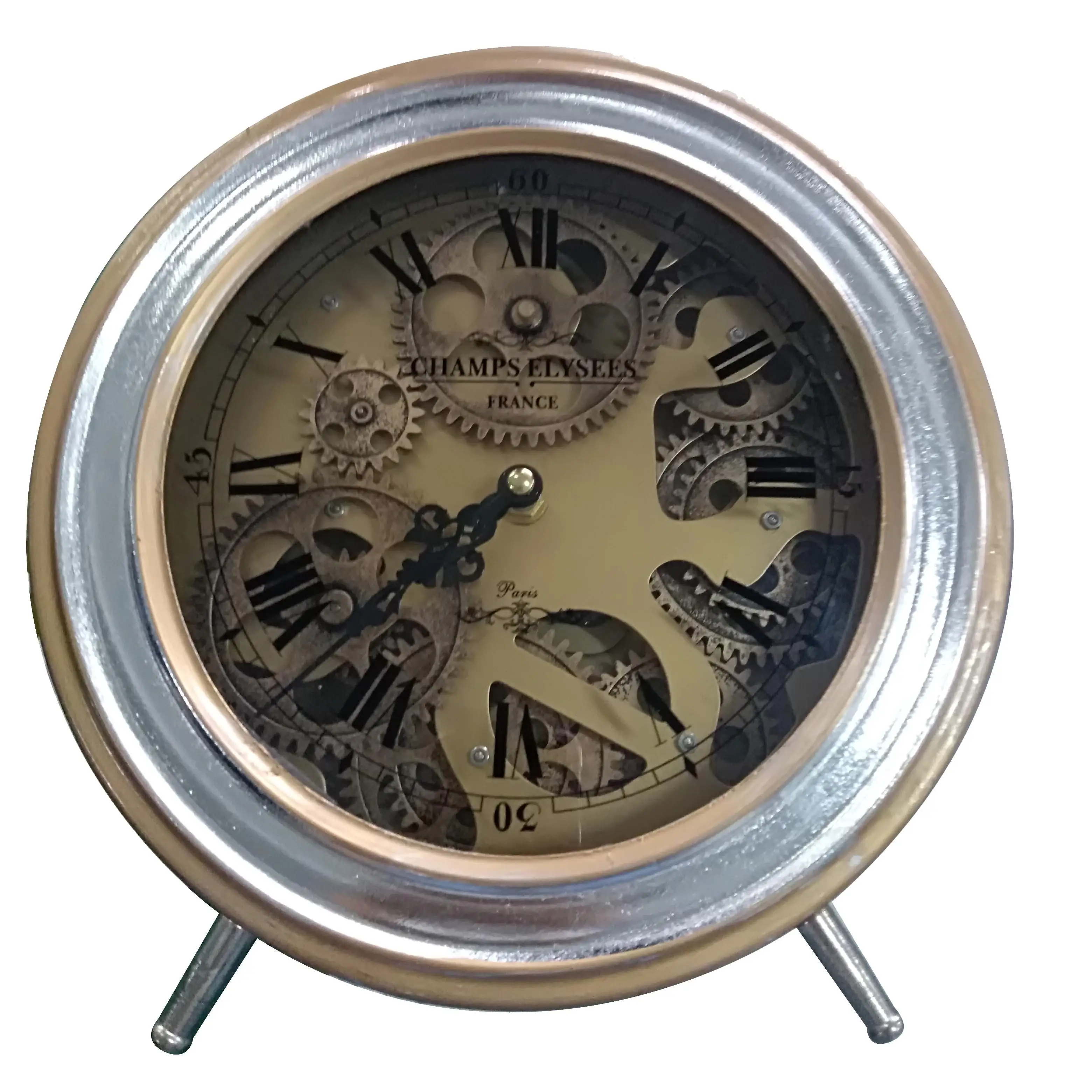 Китай (материк) большой завод хорошая цена в винтажном стиле буквенно-цифровые часы реального движущихся механизм маленький настольные часы