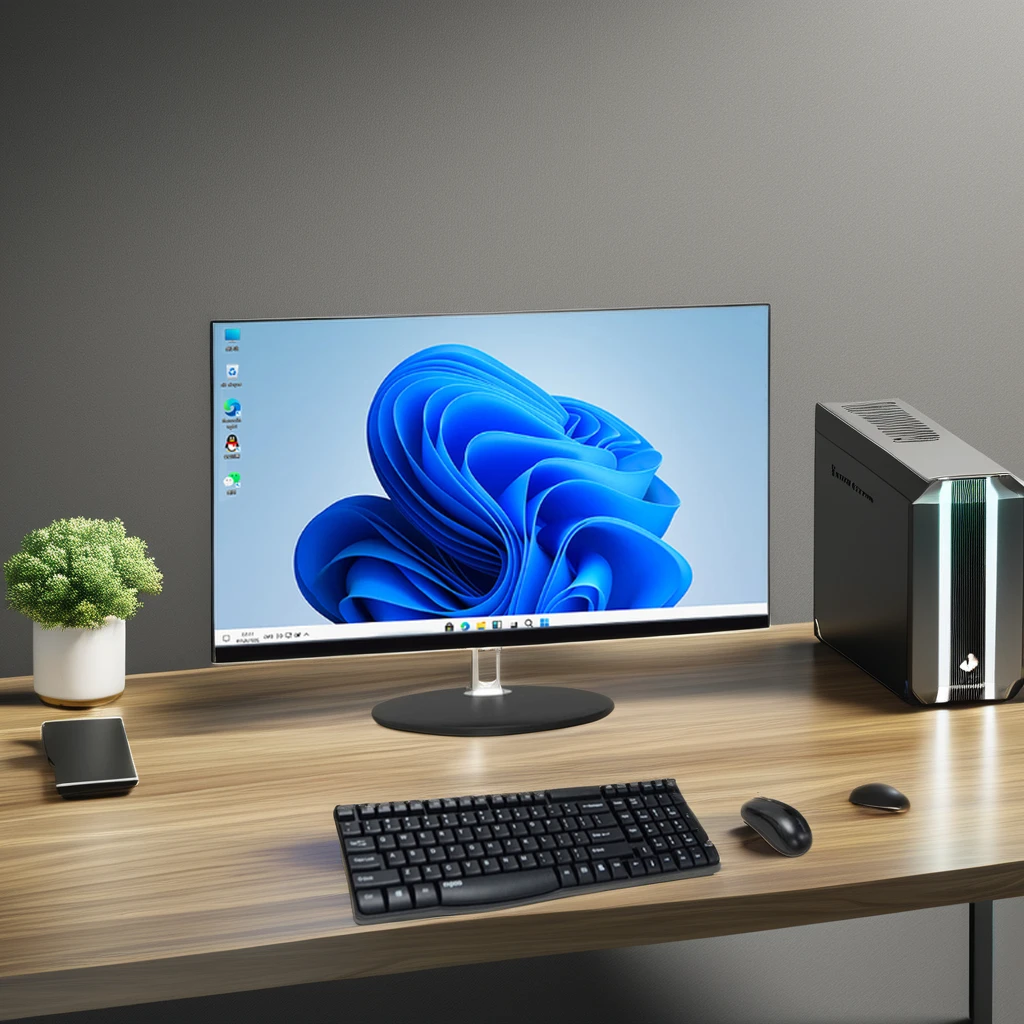 Sharerdp Best Desktop 23.8 27 Inch Cheap Computador All-in-one Gaming Desktop Computer AIO Barebone PC Monitor I3 I5 I7