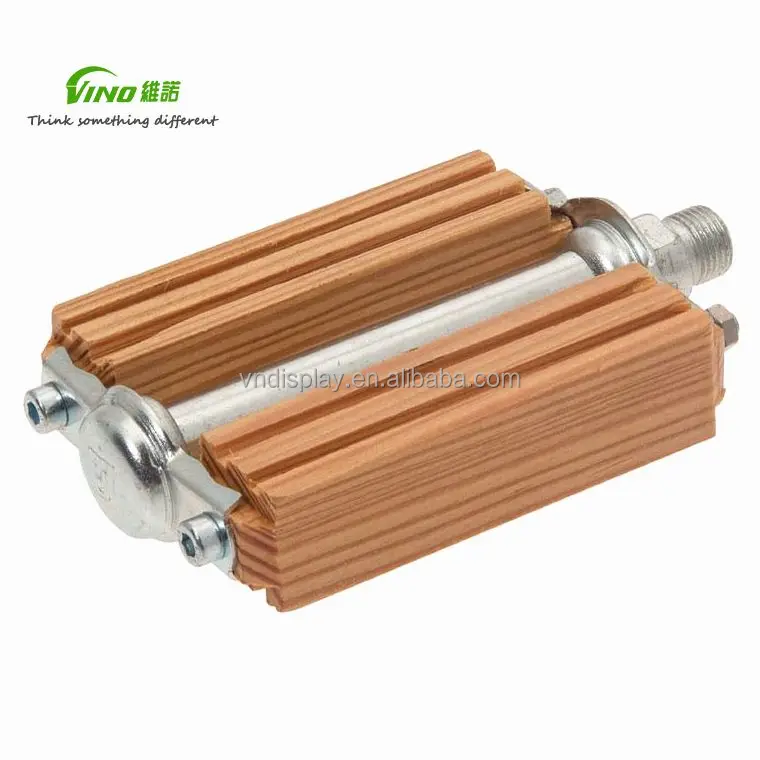 wholesale Custom urban e- bike accessories for vintage and retro bicycle restoration modify wooden pedals urban pedals