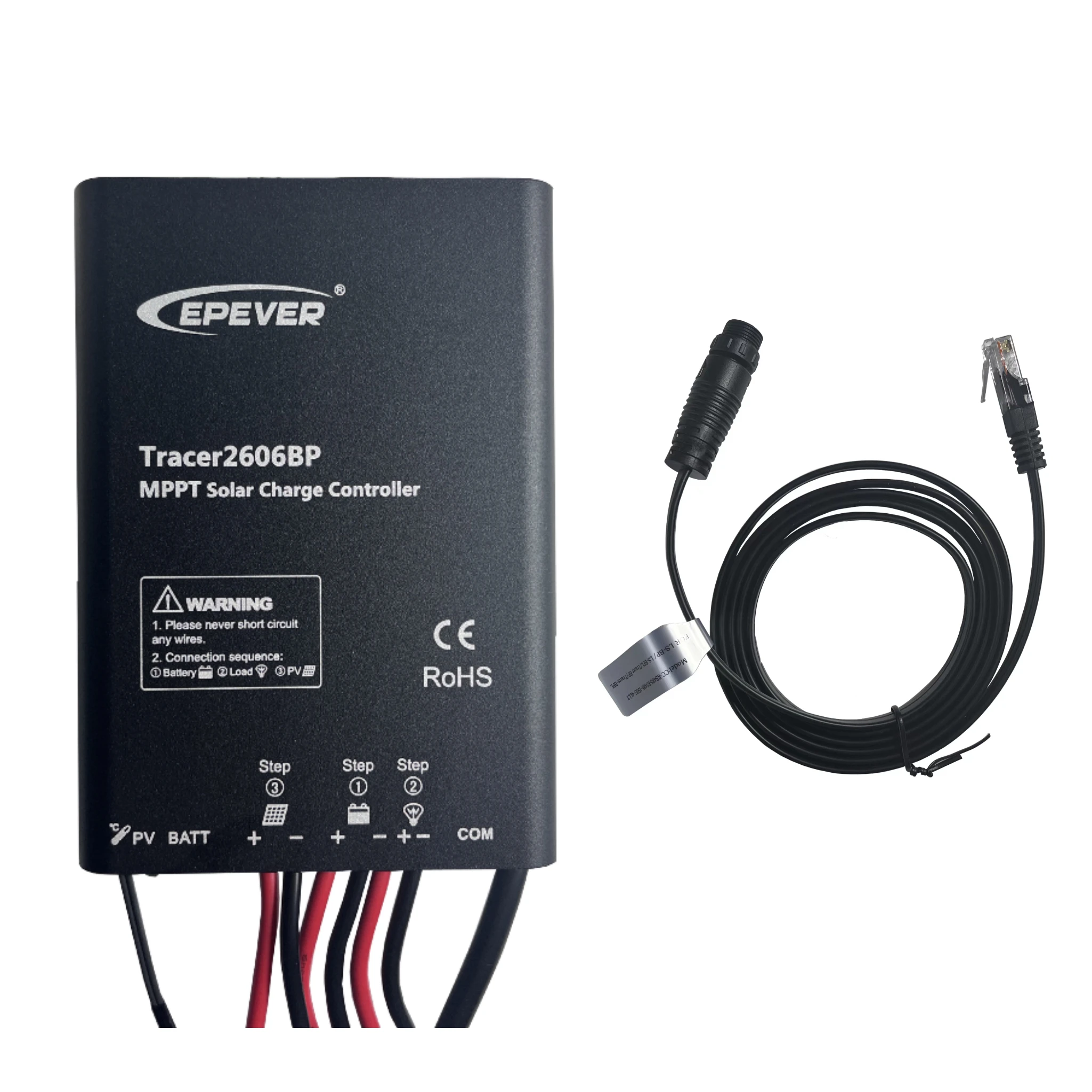 EPEVER Tracer2606BP IP68 Aluminum Case MPPT Solar Charge Controller 10A Modbus Communication Protocol For RS485 Bus Connections