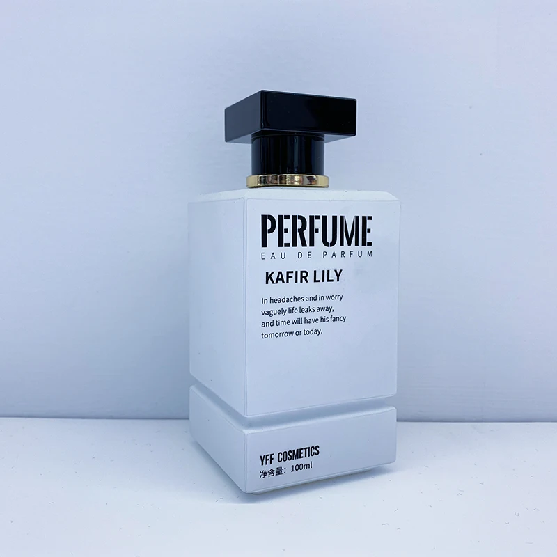 Hot sale design sense solid color square perfume bottle 100ml customizable fragrance perfume women
