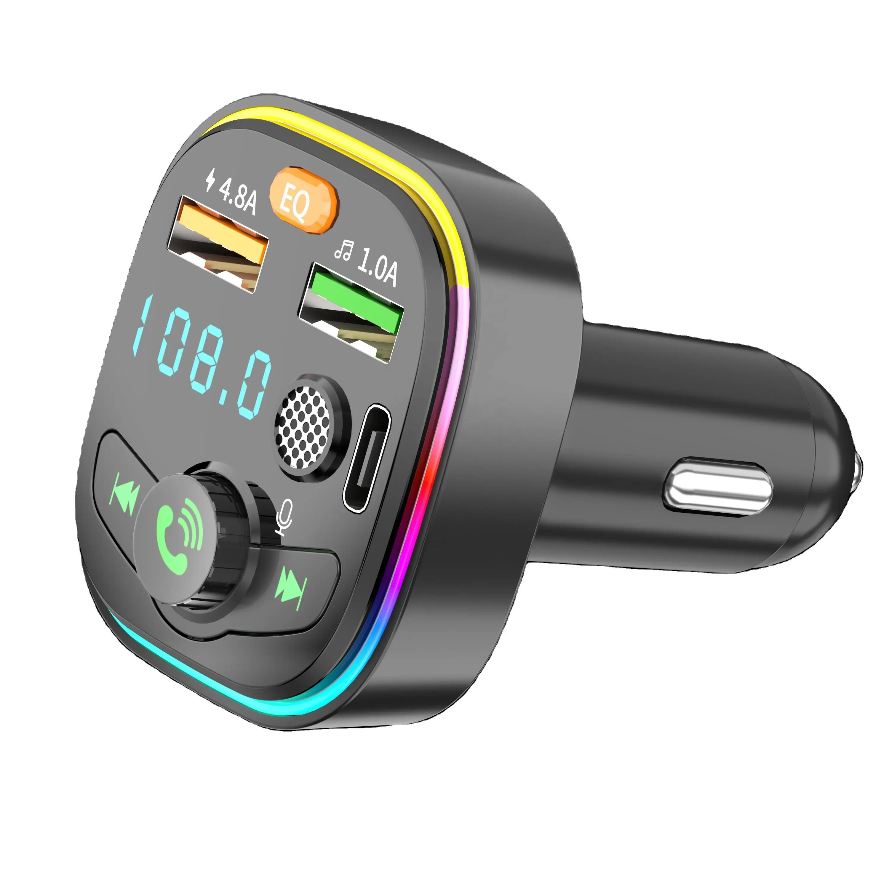 Q6 автомобильный комплект PD-зарядное устройство для телефона 3.1A двойной USB громкой связи звонит нижний звук BT5.0 Bluetooth-MP3 плеер FM-передатчик