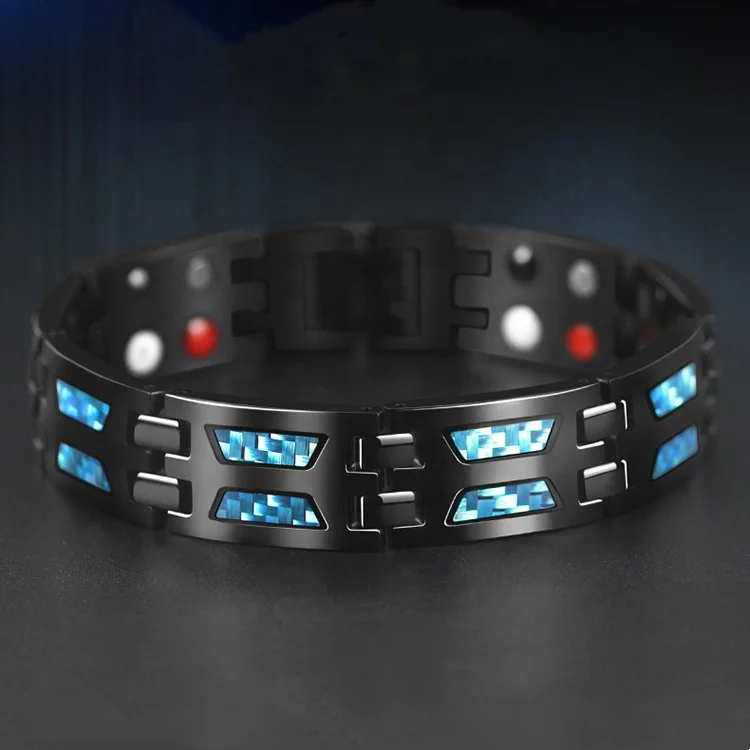 9108 Energy Magnetic Therapy Bracelet EMF protection with Negative Ion Germanium Bio Magnetic Bracelet Health Care
