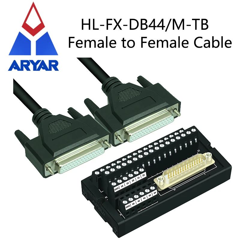 DB44 HDB44 44 Pin 44P parallel port LPT line Male Female Extension Cable Female to Female 1M
