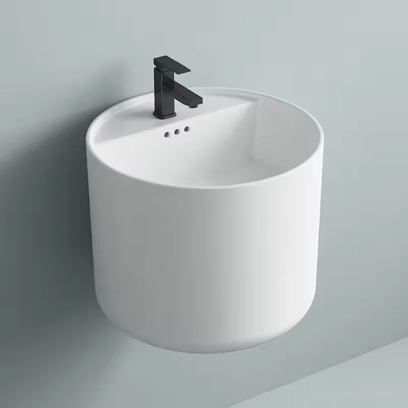 BTO Chinese factory direct sales ceramic basin water closet wall hung basin cheap modern