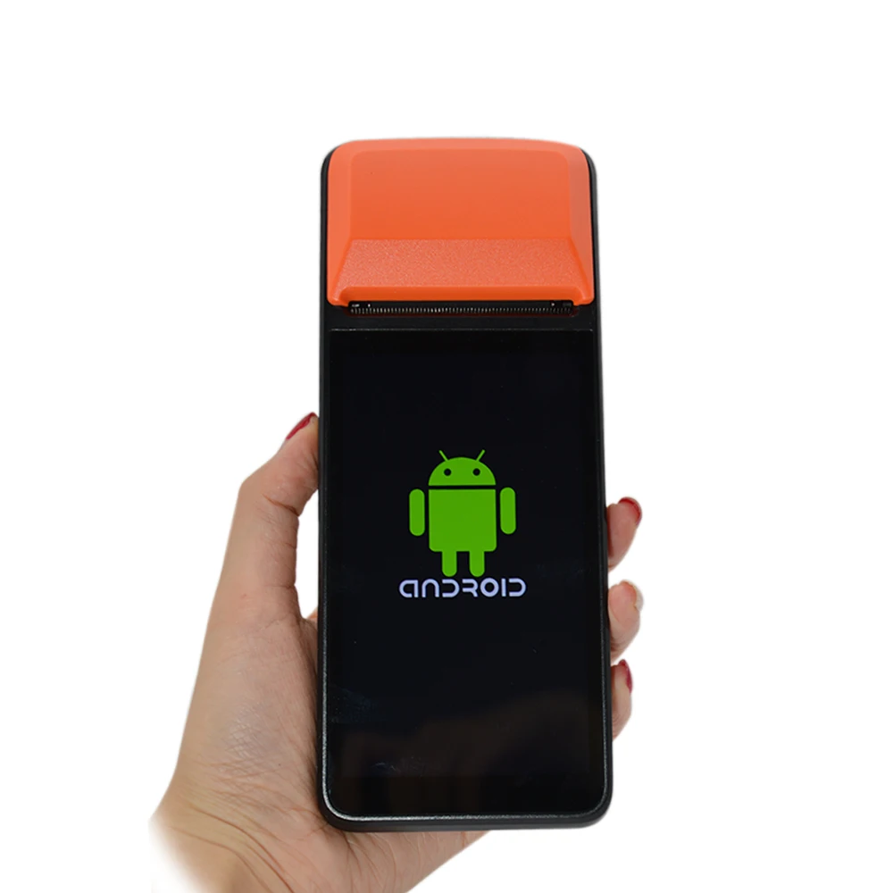 5 Inch 4G WIFI Android Wireless Mobile NFC POS Payment Handheld Touch Screen POS Terminal with Thermal Printer R330C
