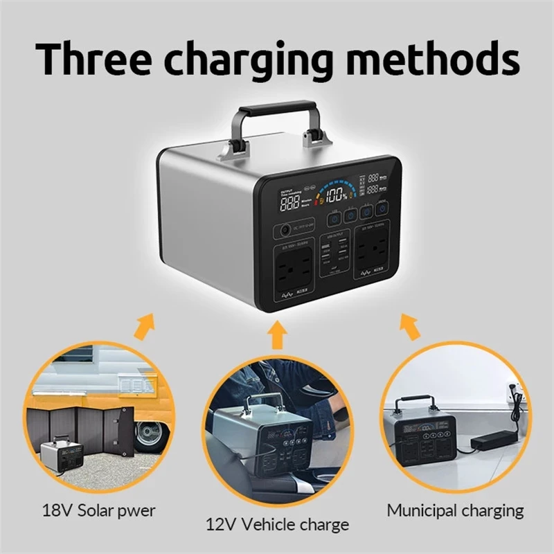 solar energy systems solar generator portable station power supply 500w solar panel power supply energy storage power bank 220v