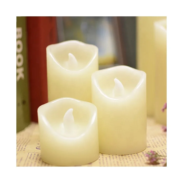 Bar wedding moving led pillar candles indoor outdoor battery operated flameless flickering led candle