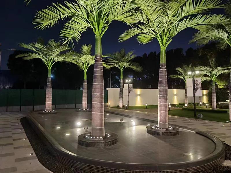 Sen Masine 5m Artificial Big Plants Tree Customized High Simulation Large Outdoor Fake Big King Coconut Tree